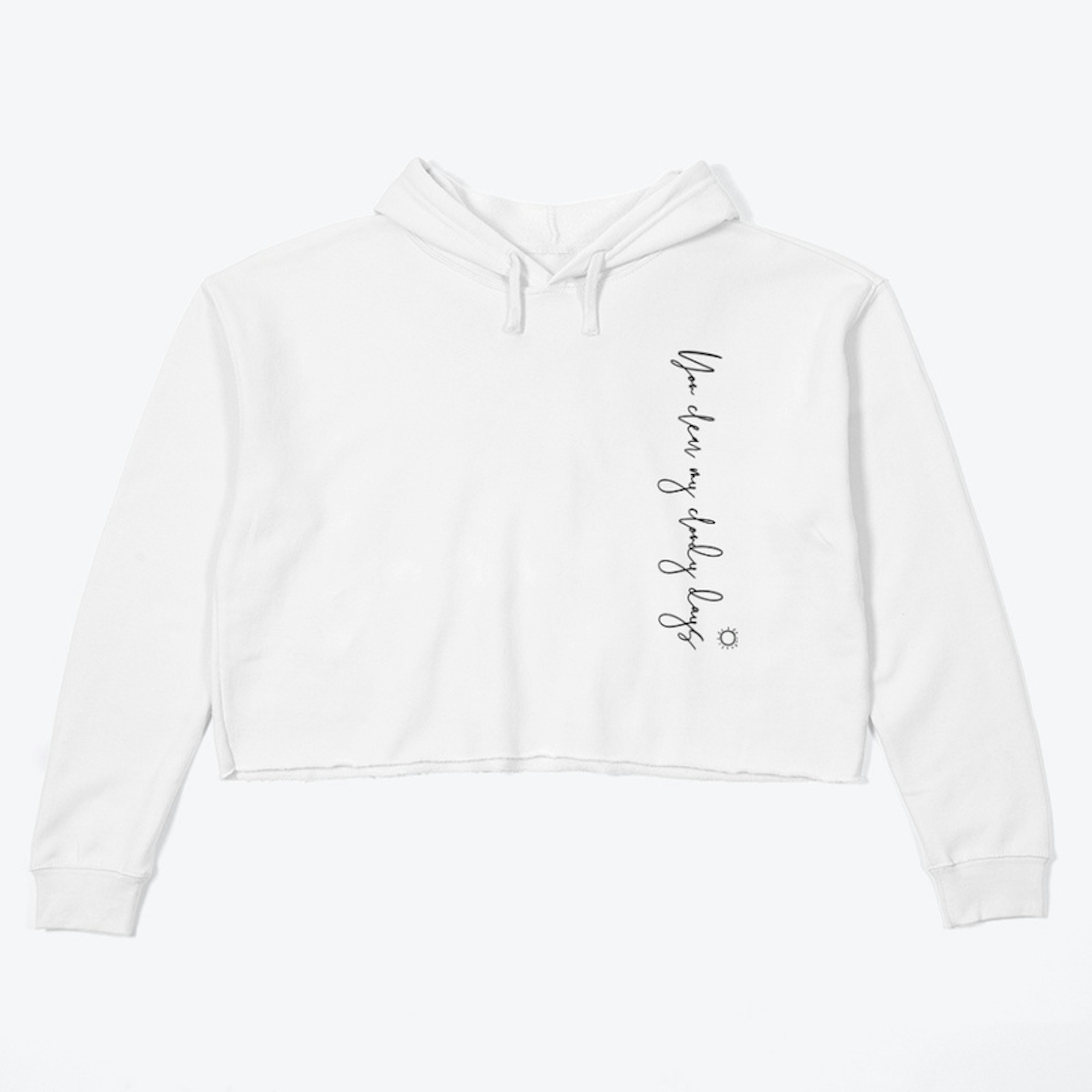 You Clear Cloudy Days Crop Hoodie